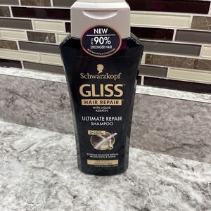 Schwarzkopf Gliss Ultimate Repair Shampoo With Liquid Keratin 13.6 oz NEW